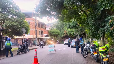 Controles de pico y placa en Medellín.