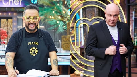 Franko Bonilla y Jorge Rausch, participante y jurado de MasterChef Celebrity.