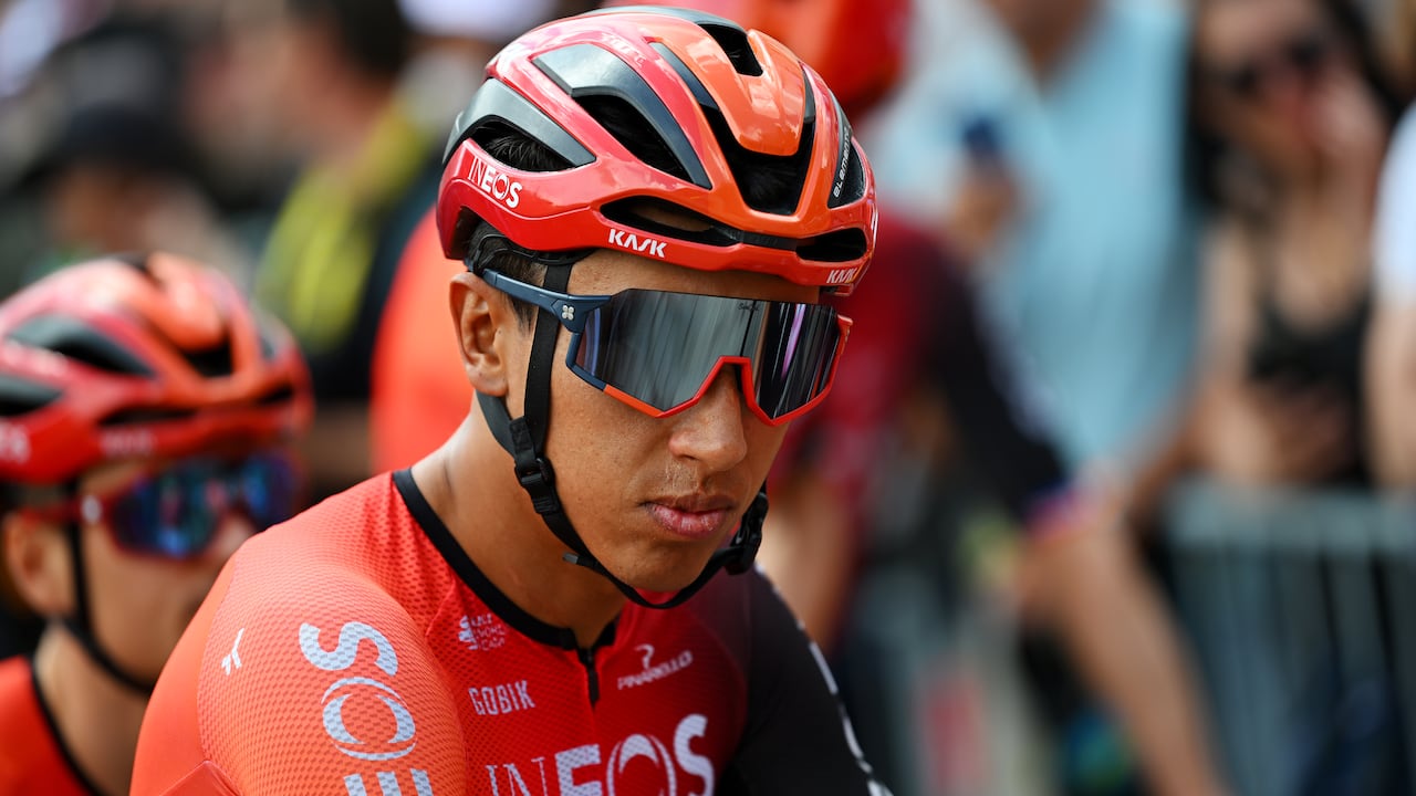 TROYES, FRANCE - JULY 07: Egan Bernal of Colombia and Team INEOS Grenadiers prior to the 111th Tour de France 2024, Stage 9 a 199km stage from Troyes to Troyes / #UCIWT / on July 07, 2024 in Troyes, France. (Photo by Dario Belingheri/Getty Images)