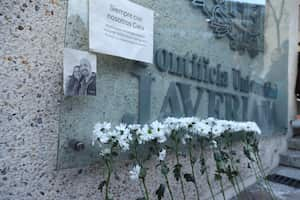 Plantón en la Universidad Javeriana por la Dra. Catalina Gutiérrez