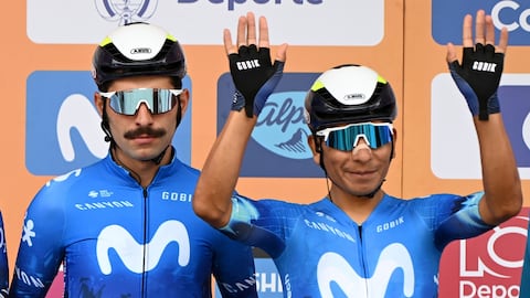 Fernando Gaviria y Nairo Quintana