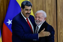 Lula Da Silva y Maduro se vieron este lunes 29 de mayo en Brasil. Foto: Reuters.