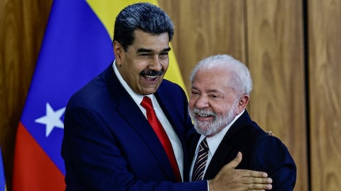 Lula Da Silva y Maduro se vieron este lunes 29 de mayo en Brasil. Foto: Reuters.