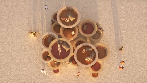 'Nebula Shroom Grove' irá  Burning Man 2024.