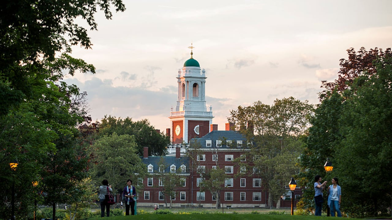 BOSTON, MA - JULY 26: The campus of Harvard Business School and Harvard University,  July 26, 2016 in Boston, Massachusetts.   Harvard,  one of the most prestigious business schools in the world,  emphasizes the case method in the classroom. (Photo by Brooks Kraft/Corbis via Getty Images)